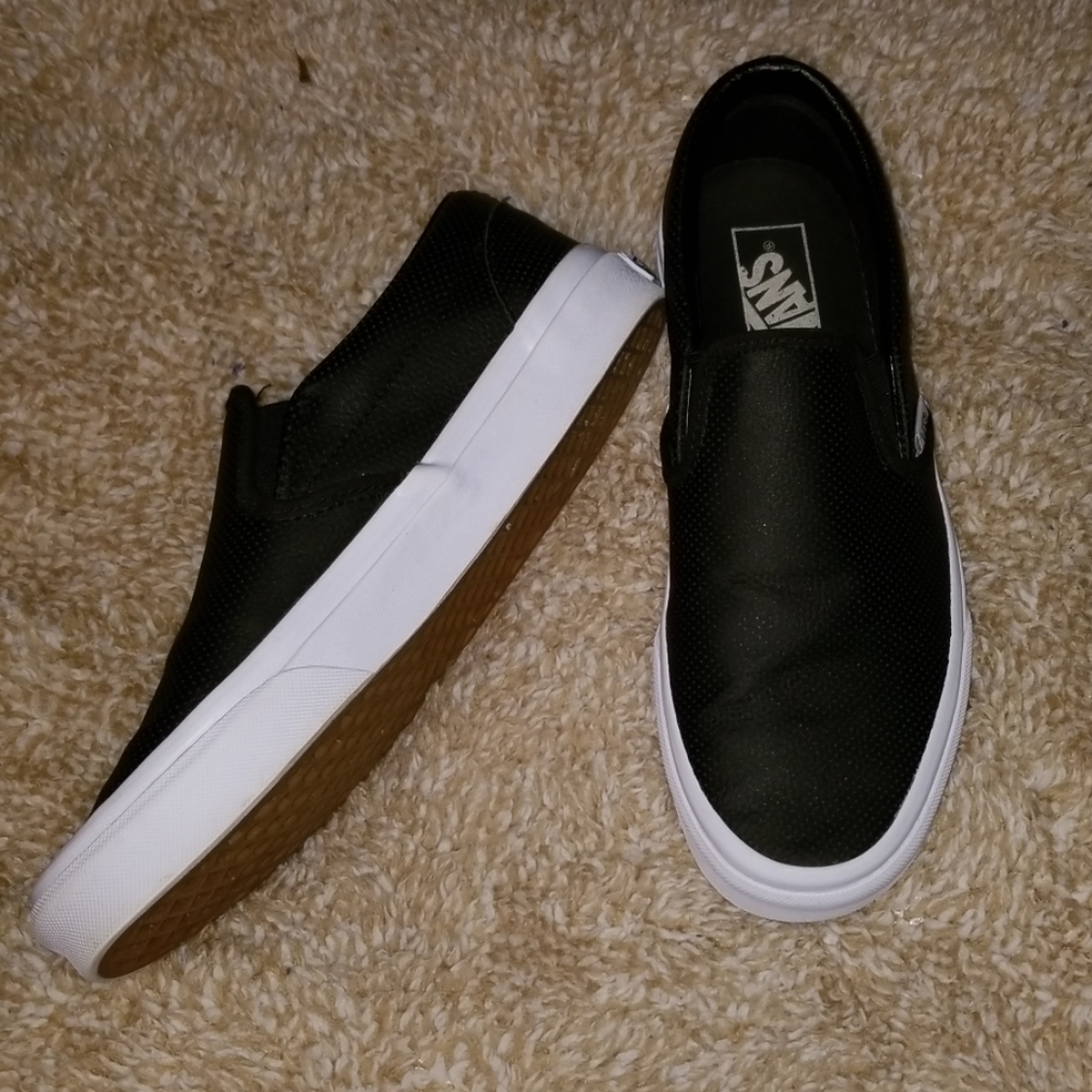 Van's Perf leather slip ons
